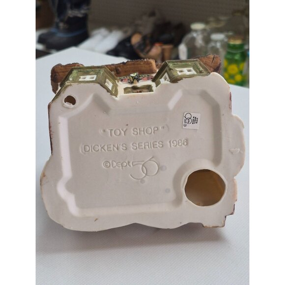 Dept 56 Cottage Toy Shop 65072 Heritage Dickens Village 1986-Box & Light - Picture 9 of 9